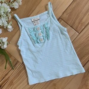 Matilda Jane 4T Ruffle Button Detail Tank Top